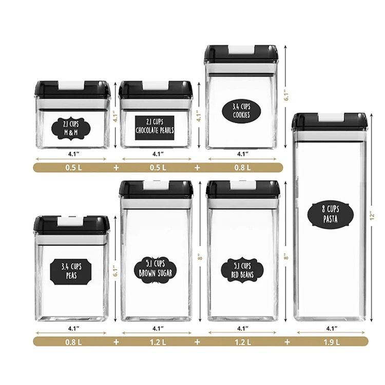 Miniatura 2 de Set X7 De Recipientes De Alimentos